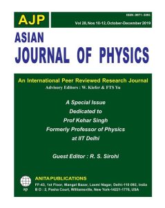 Volume 28 Nos 1012  Asian Journal of Physics