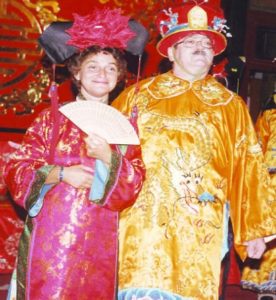 The two guest editors, Giulietta Smulevich and Wolfgang Kiefer (during banquet of the XVIIth ICORS, Beijing, China, 2000).
