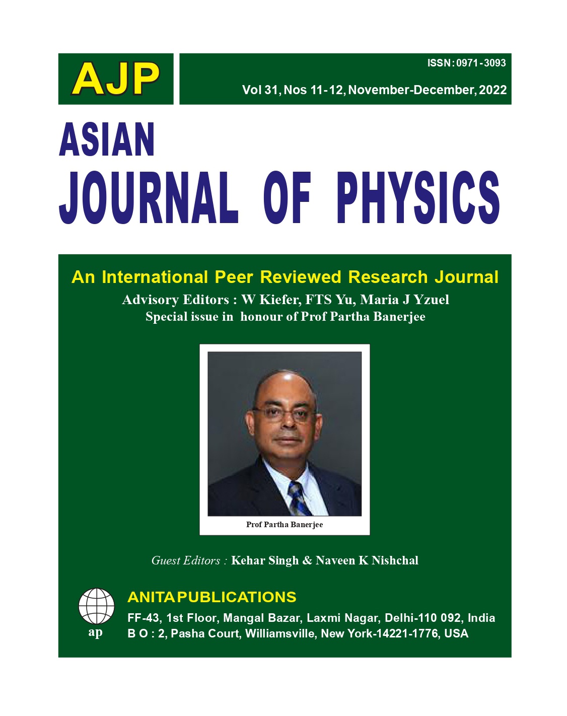 asian journal of research and reviews in physics impact factor